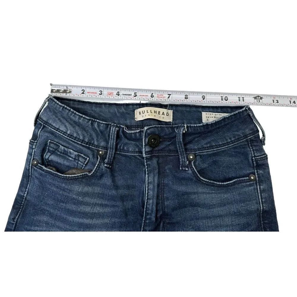 Bullhead PACSUN High Rise Skinniest Stretch Dark Wash Skinny Jeans Size 3 - Picture 6 of 10